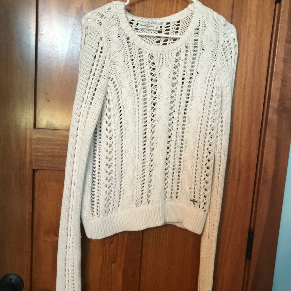Long Sleeve Open Knit A&F Sweater